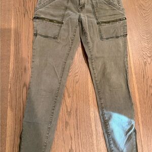 Joie Utility Moto Skinny Jeans – Olive Green | Size 27